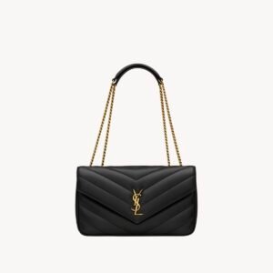 Loulou medium en cuir matelassé