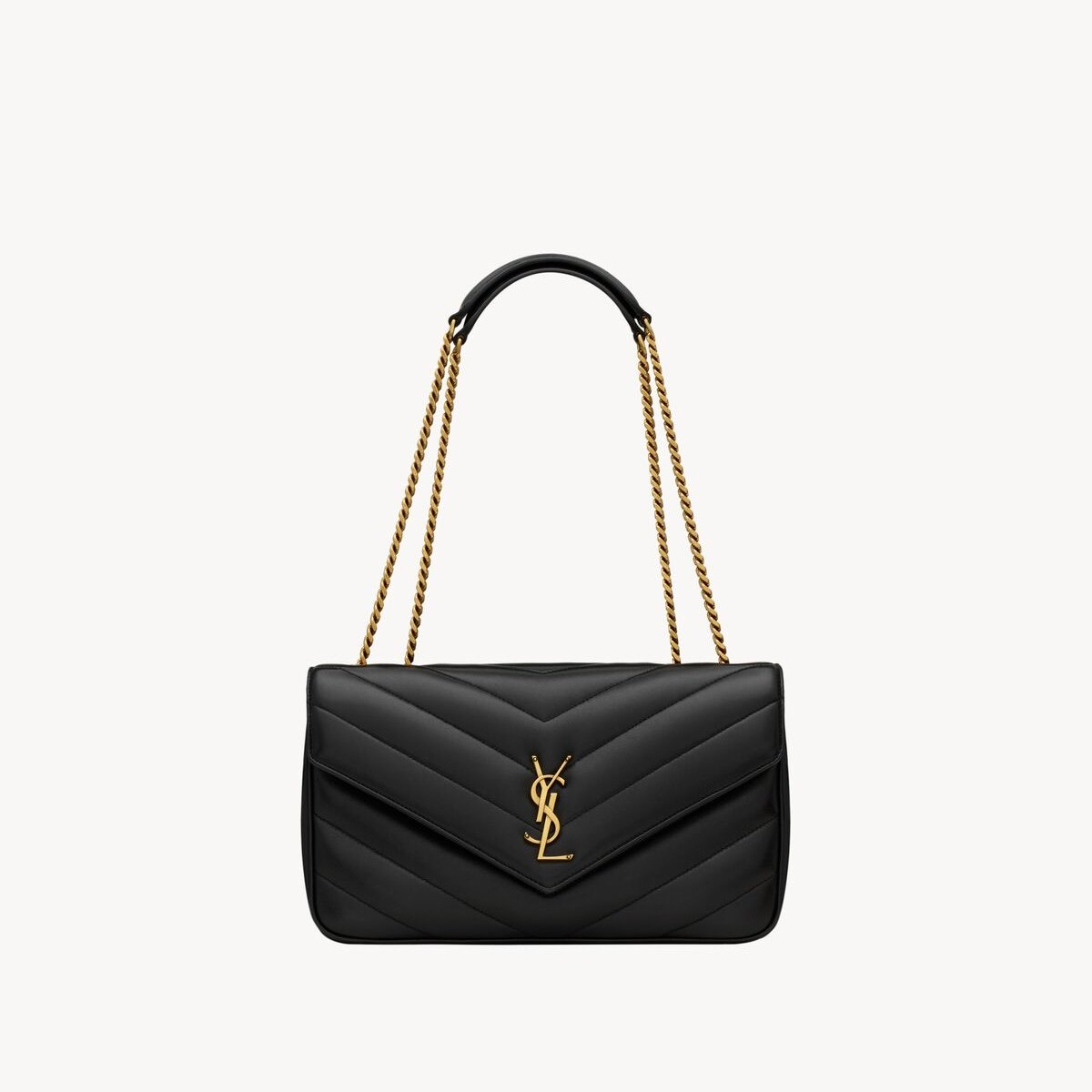 Loulou medium en cuir matelassé