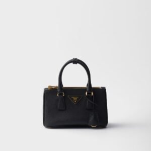 Mini sac Saffiano Galleria Noir