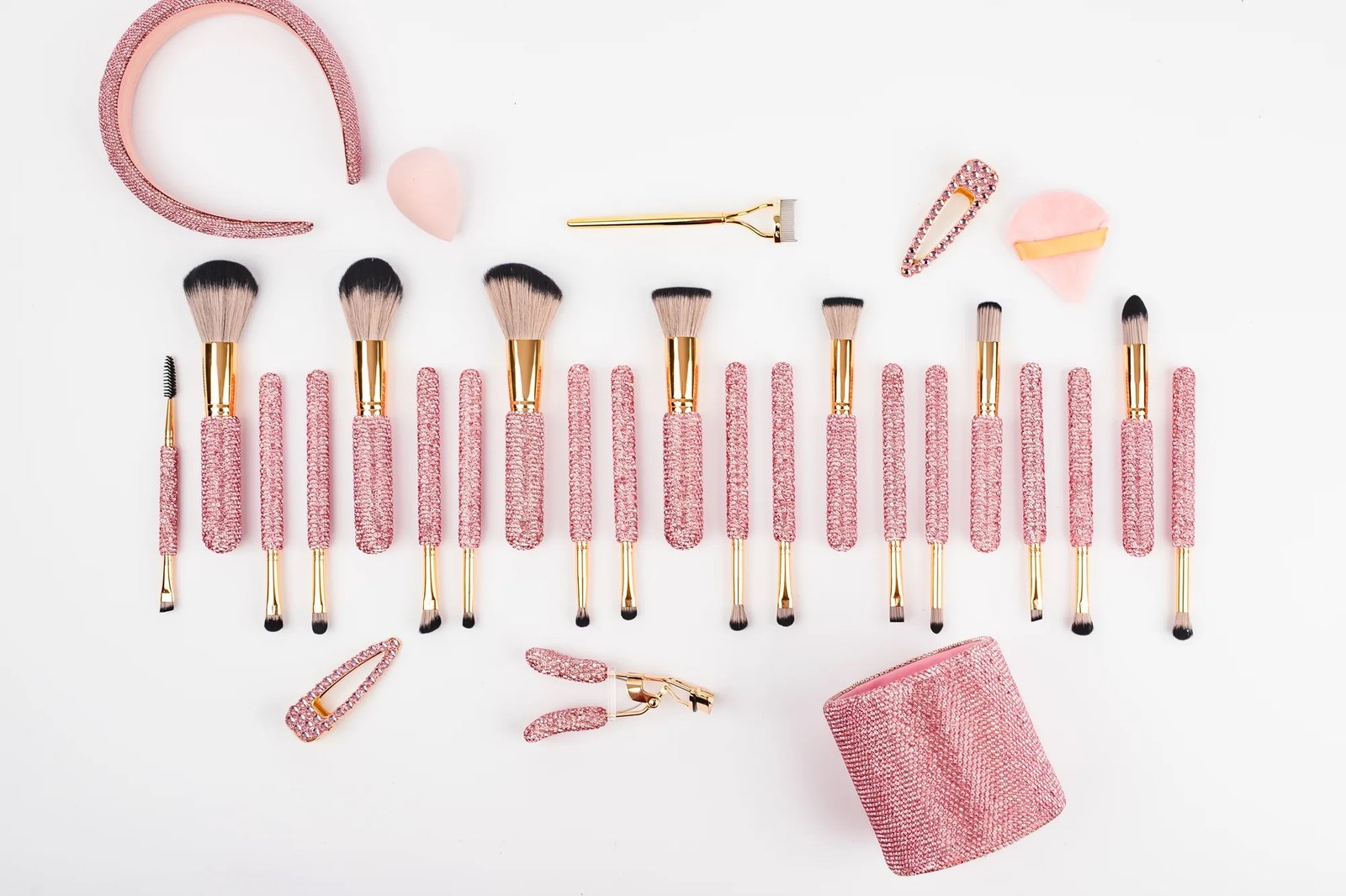 Pink Glitz & Glam | Set 29 pinceaux essentiels – Image 4